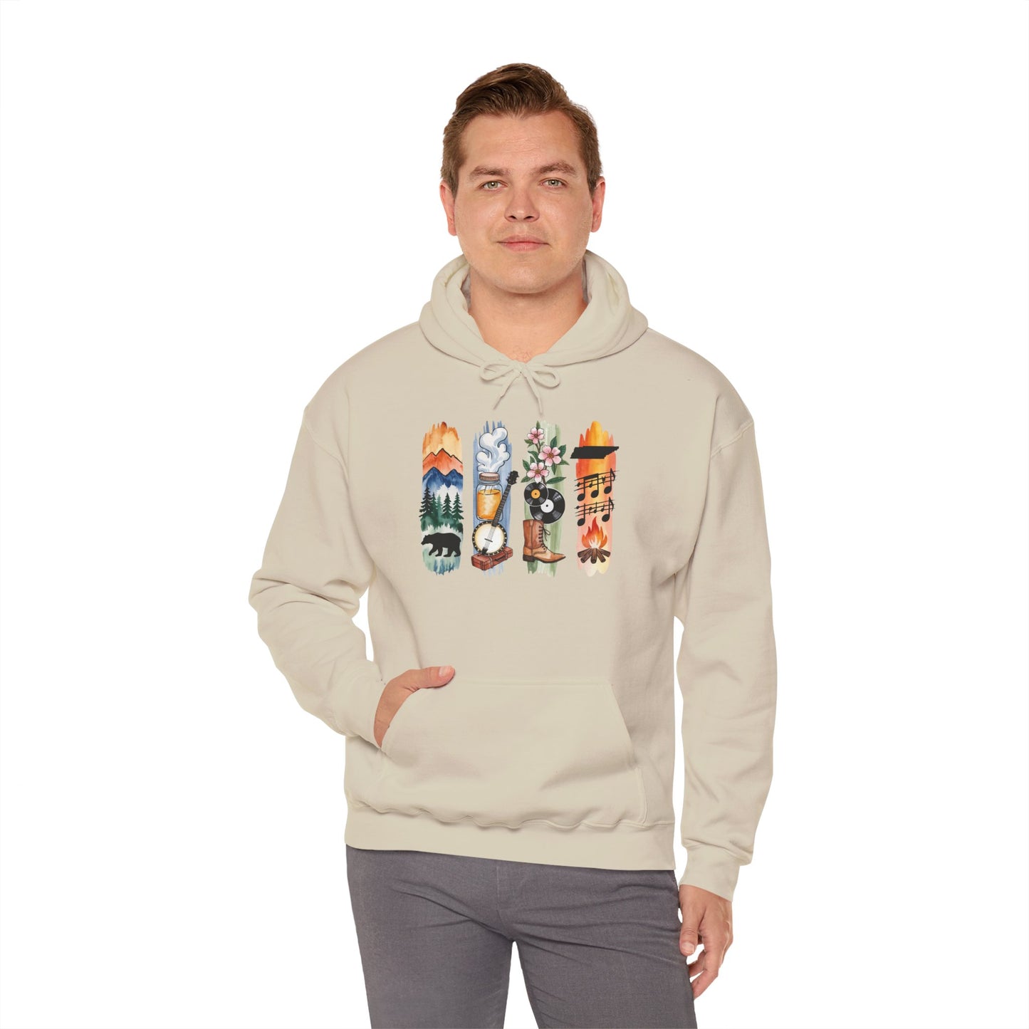 Tennessee Nature Hoodie – Unisex Smoky Mountains Sweatshirt for Outdoor & Nature lovers