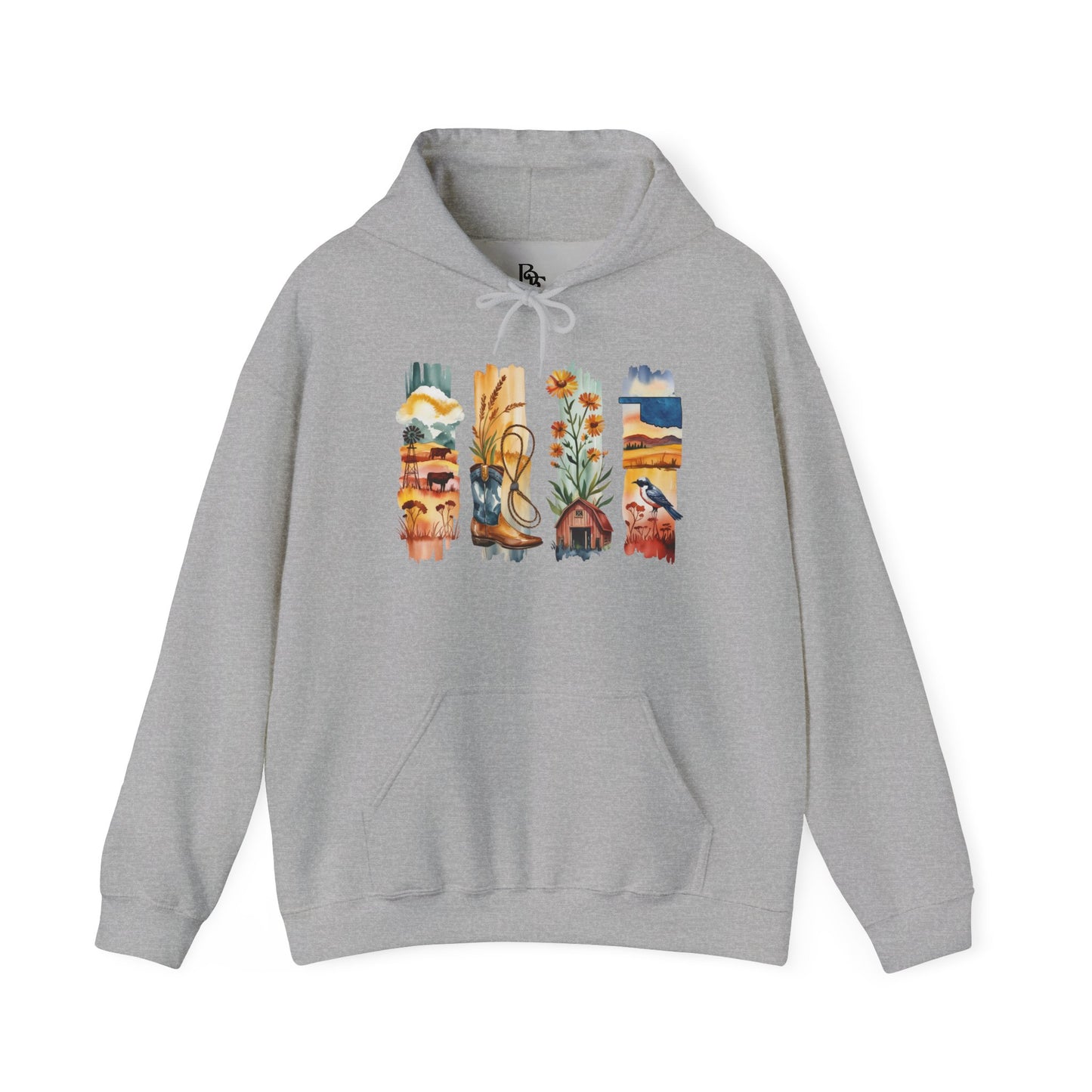 Oklahoma Nature Hoodie – Unisex Scenic Sweatshirt for Outdoor Adventurers