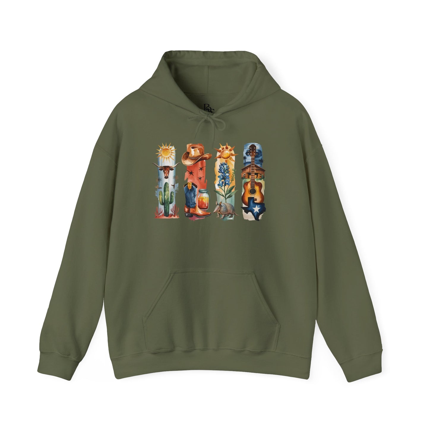 Texas Nature Hoodie – Unisex Lone Sweatshirt for Desert & Hill Country Lovers