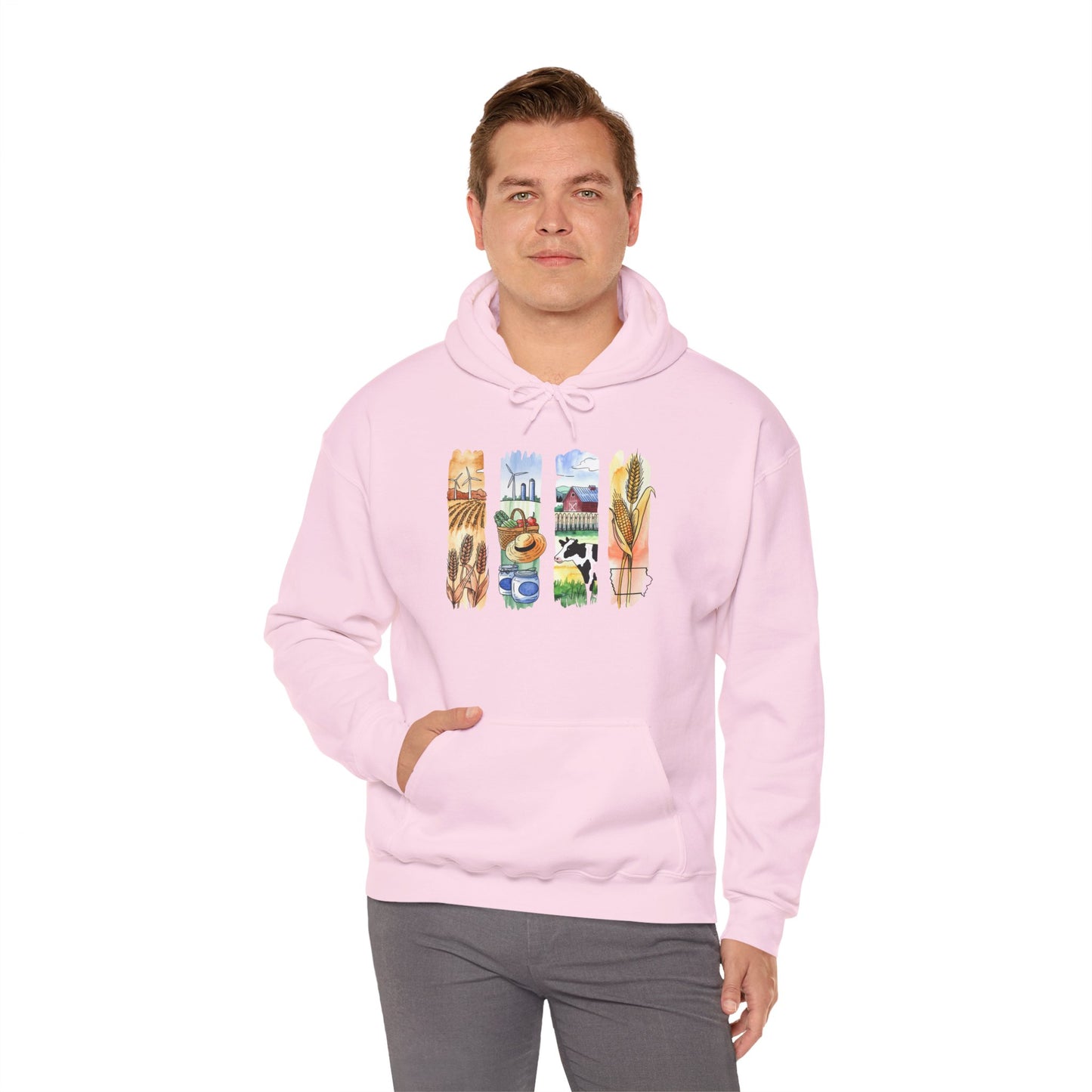 Iowa Nature Hoodie – Unisex Sweatshirt for Lounging or Exploring
