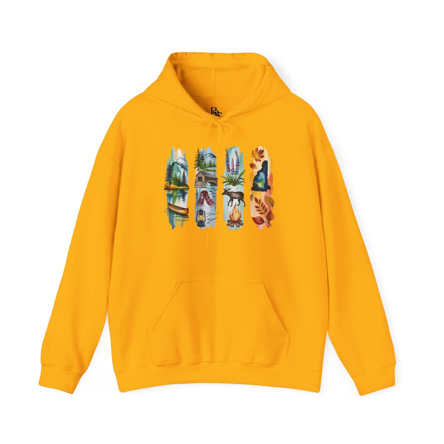 New Hampshire Nature Hoodie – Unisex Sweatshirt for Mountain & Forest Lovers