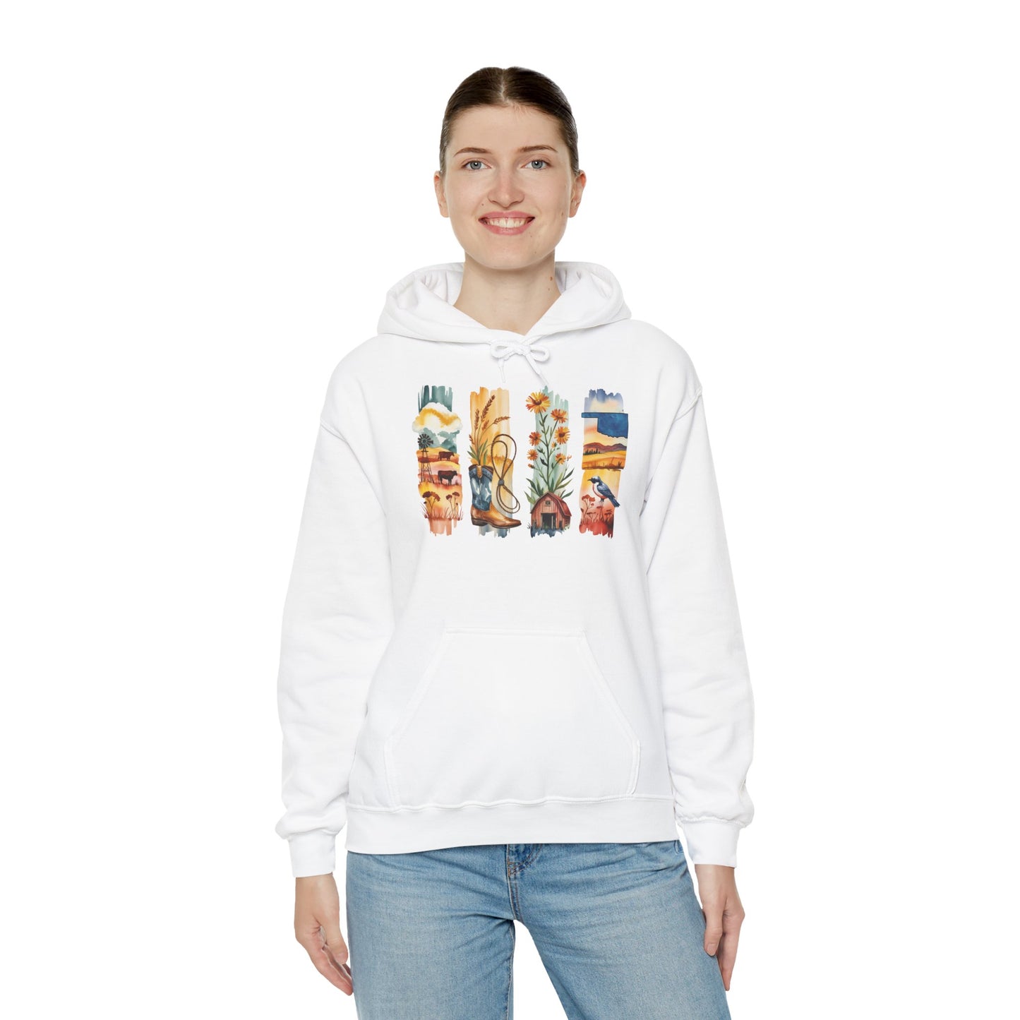Oklahoma Nature Hoodie – Unisex Scenic Sweatshirt for Outdoor Adventurers