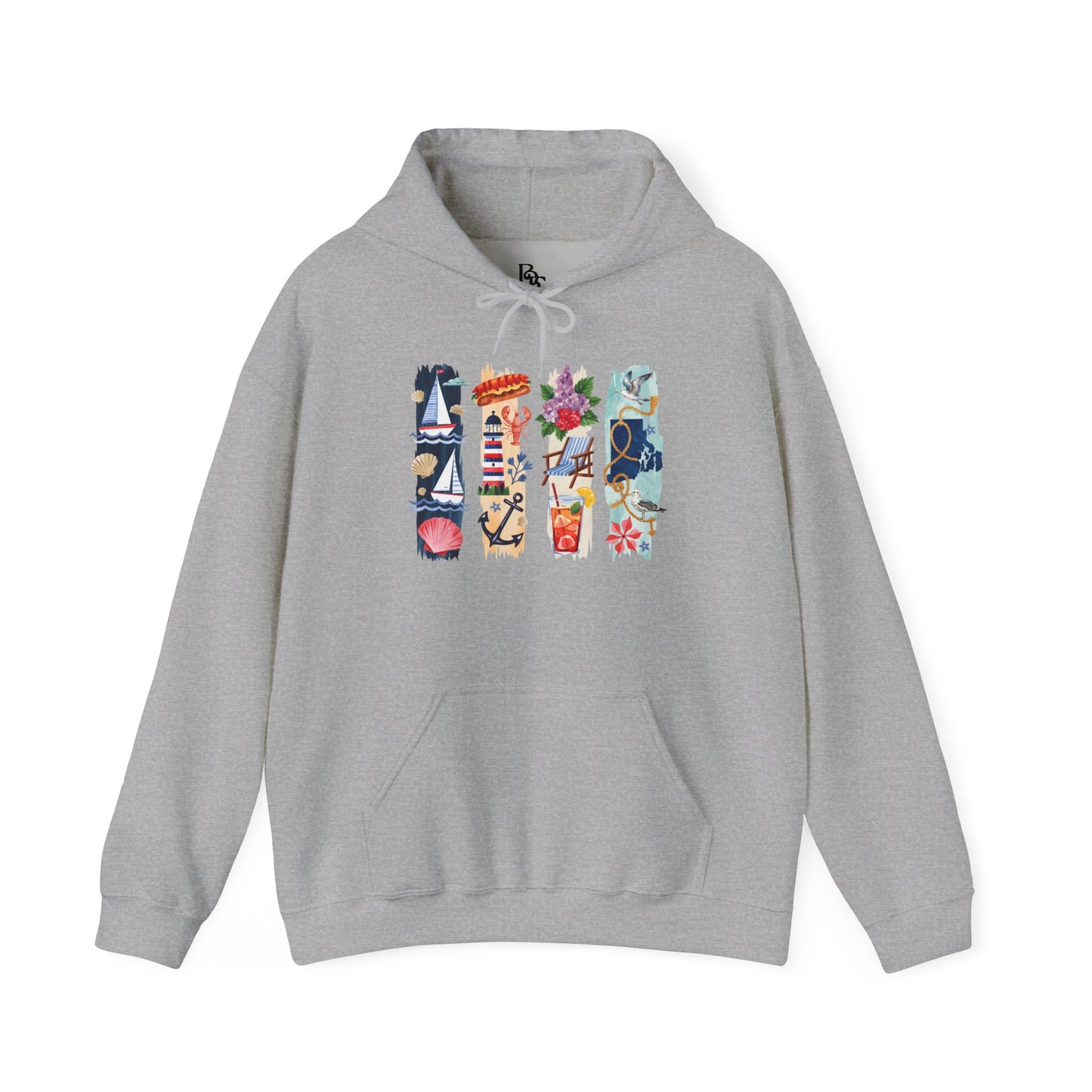 Rhode Island Nature Hoodie – Unisex Ocean State Sweatshirt for Coastal & Outdoor Lovers