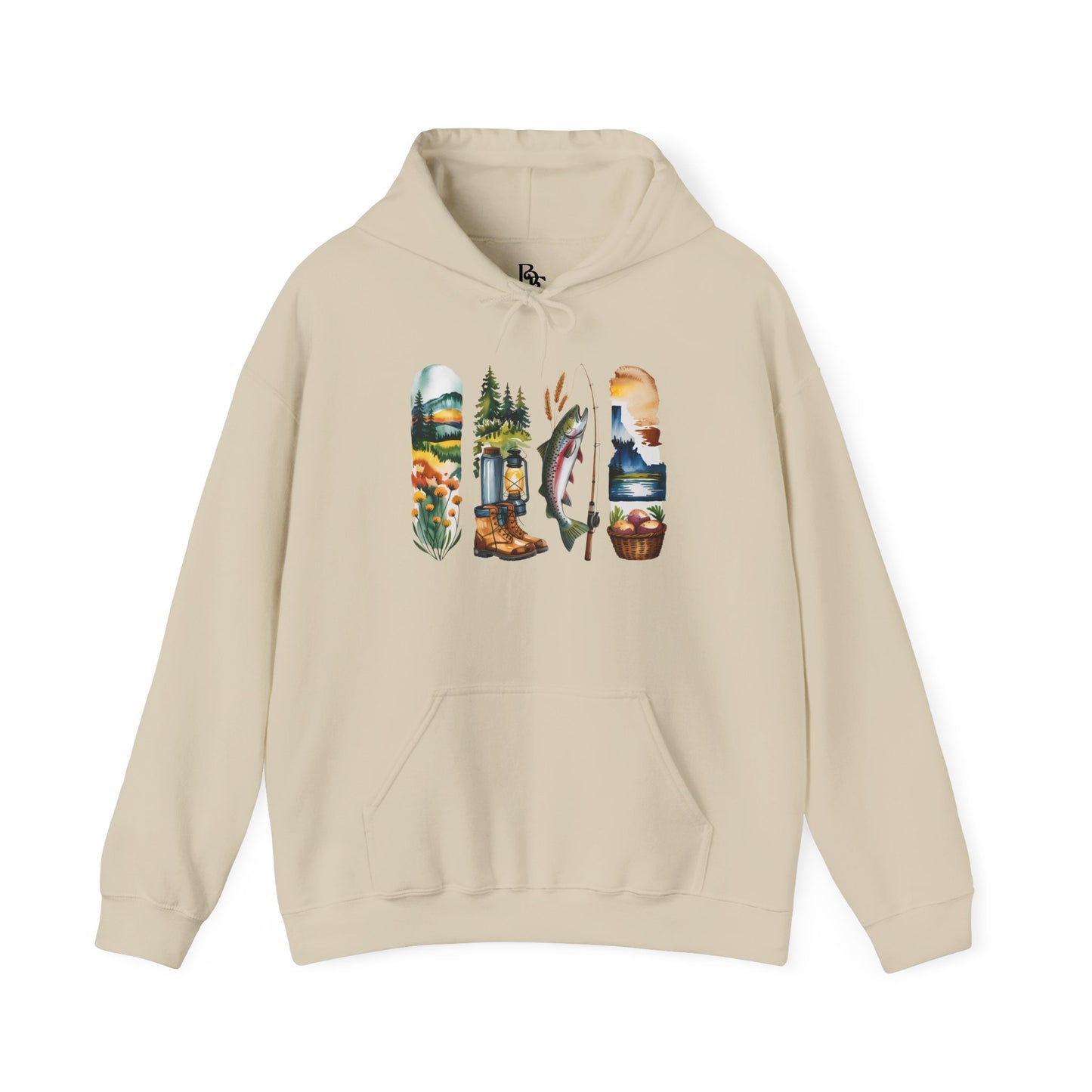 Idaho Nature Hoodie – Unisex Sweatshirt for Mountain & River Lovers