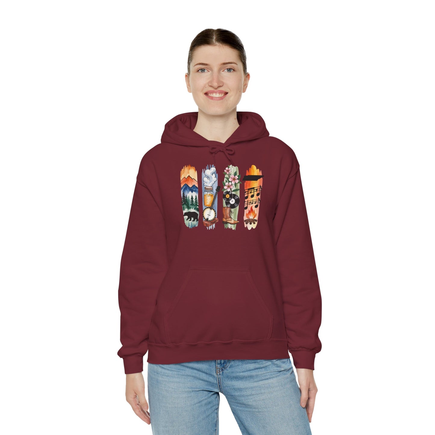 Tennessee Nature Hoodie – Unisex Smoky Mountains Sweatshirt for Outdoor & Nature lovers