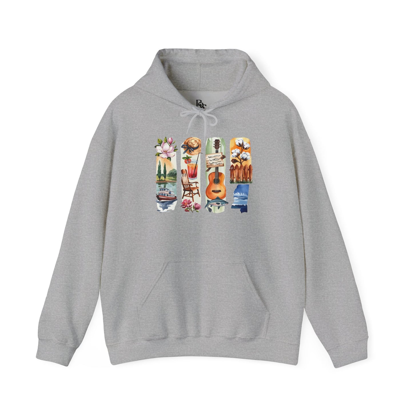 Mississippi Nature Hoodie – Unisex Sweatshirt for River & Forest Lovers