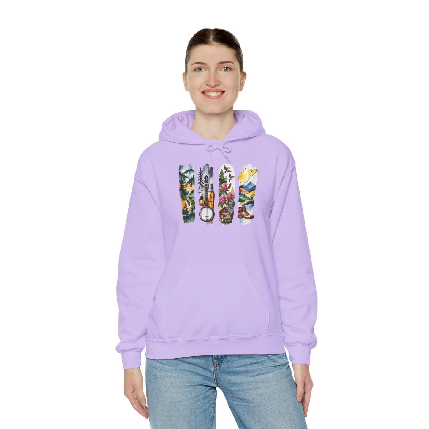 West Virginia Nature Hoodie – Unisex Mountain & Forest Sweatshirt for Appalachian Adventure Lovers