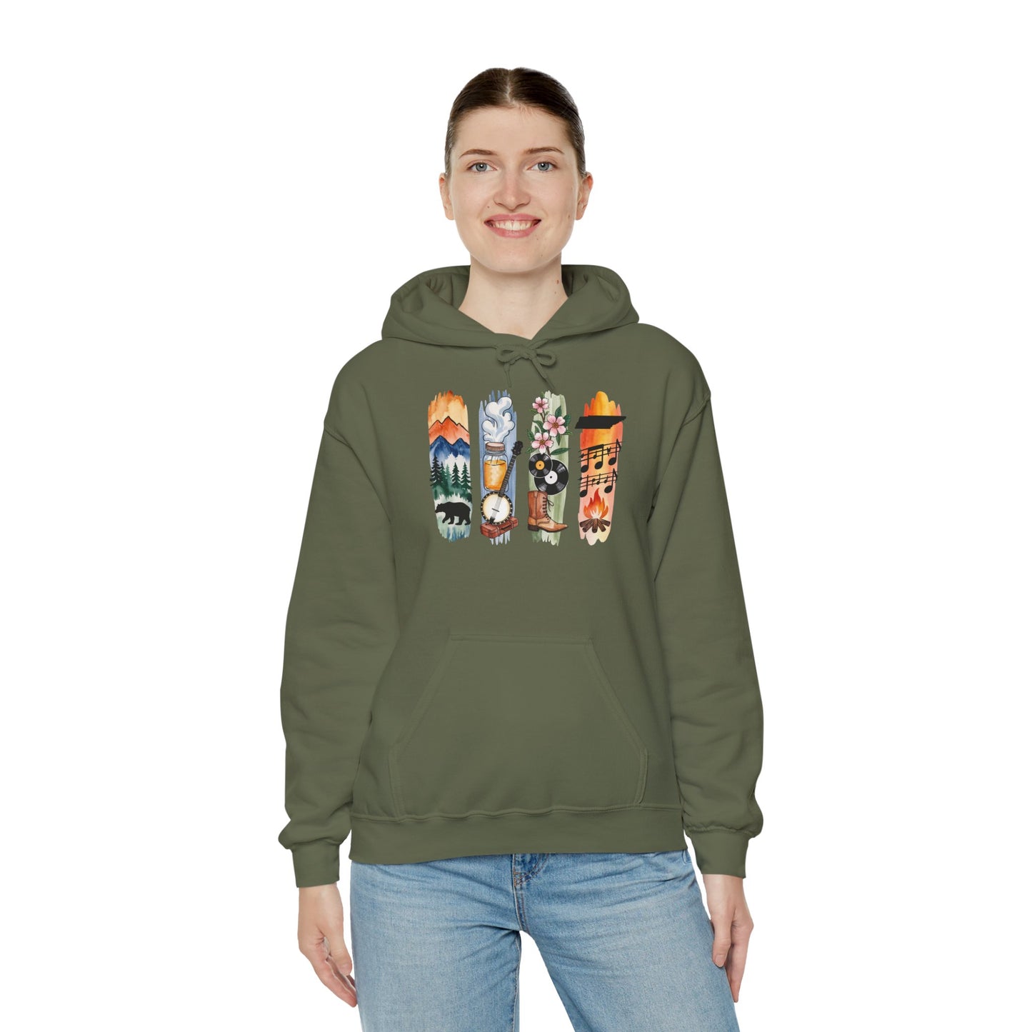 Tennessee Nature Hoodie – Unisex Smoky Mountains Sweatshirt for Outdoor & Nature lovers