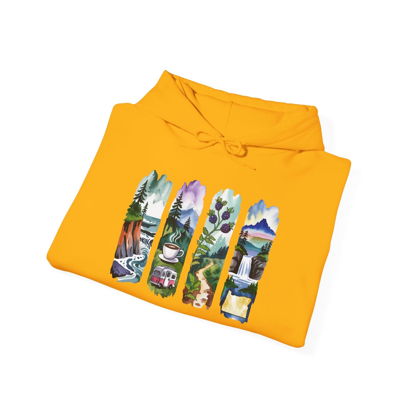 Oregon Nature Hoodie – Unisex Pacific Northwest Sweatshirt for Hikers & Adventure Enthusiasts