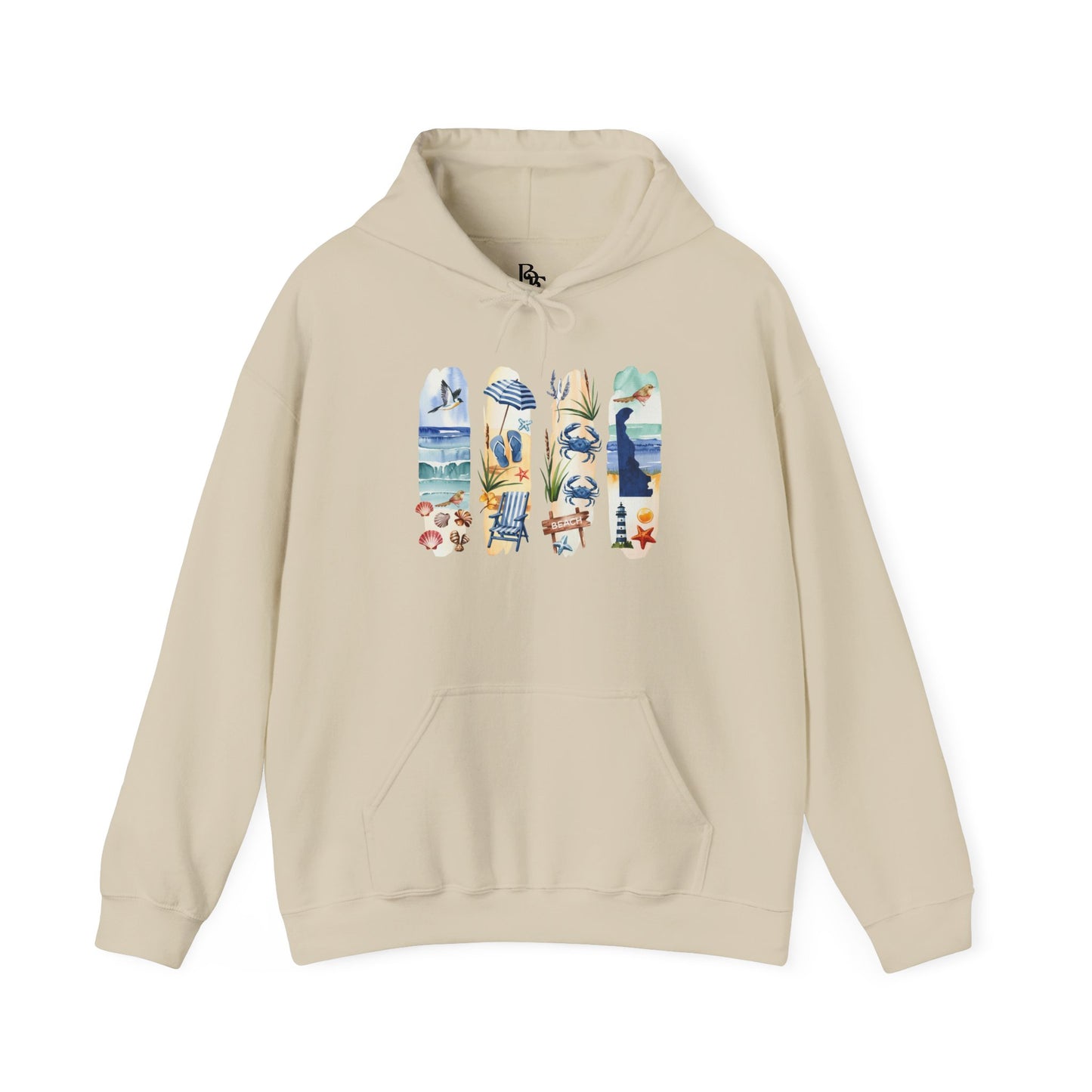 Delaware Nature Hoodie – Unisex Sweatshirt for Shoreline & Trail Lovers