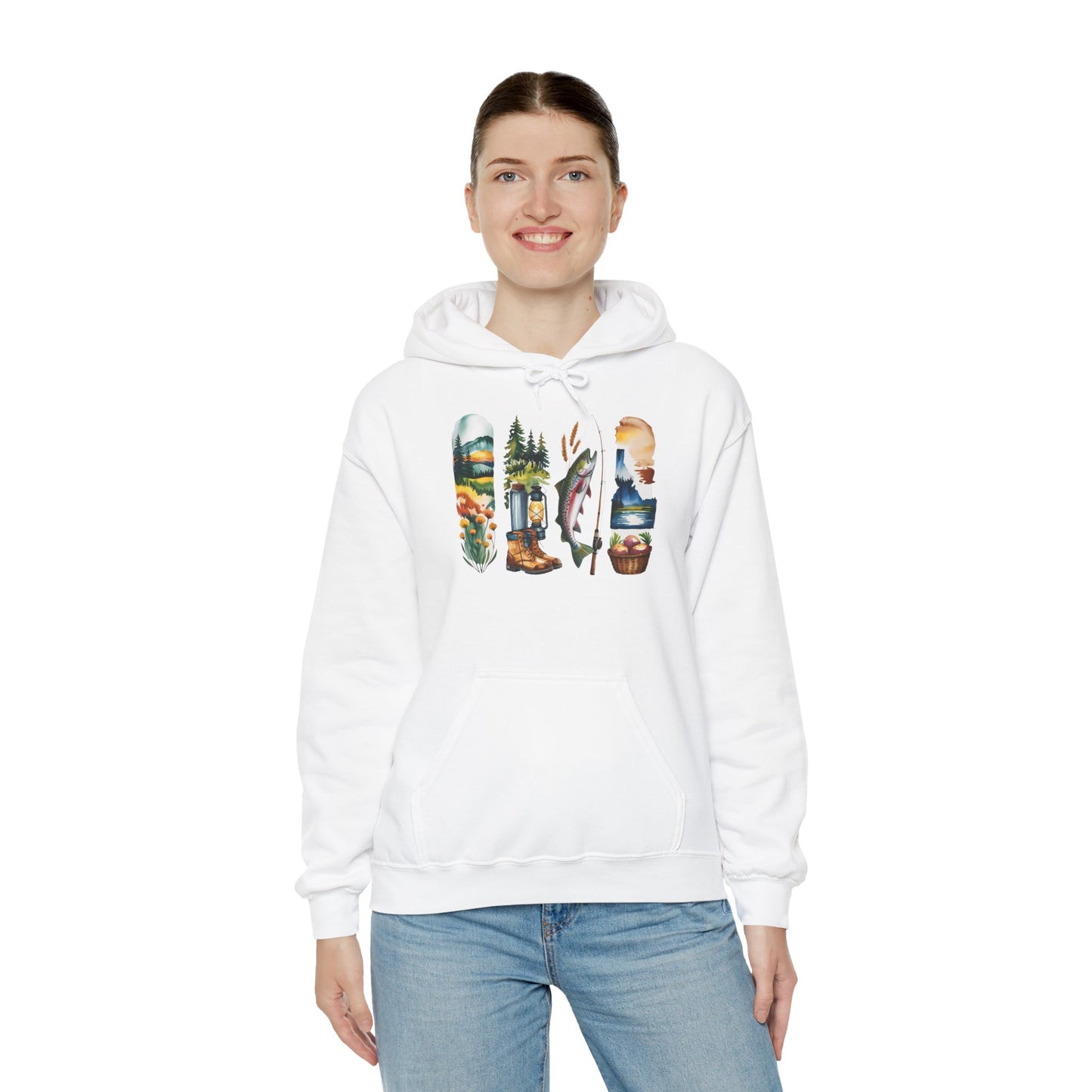 Idaho Nature Hoodie – Unisex Sweatshirt for Mountain & River Lovers