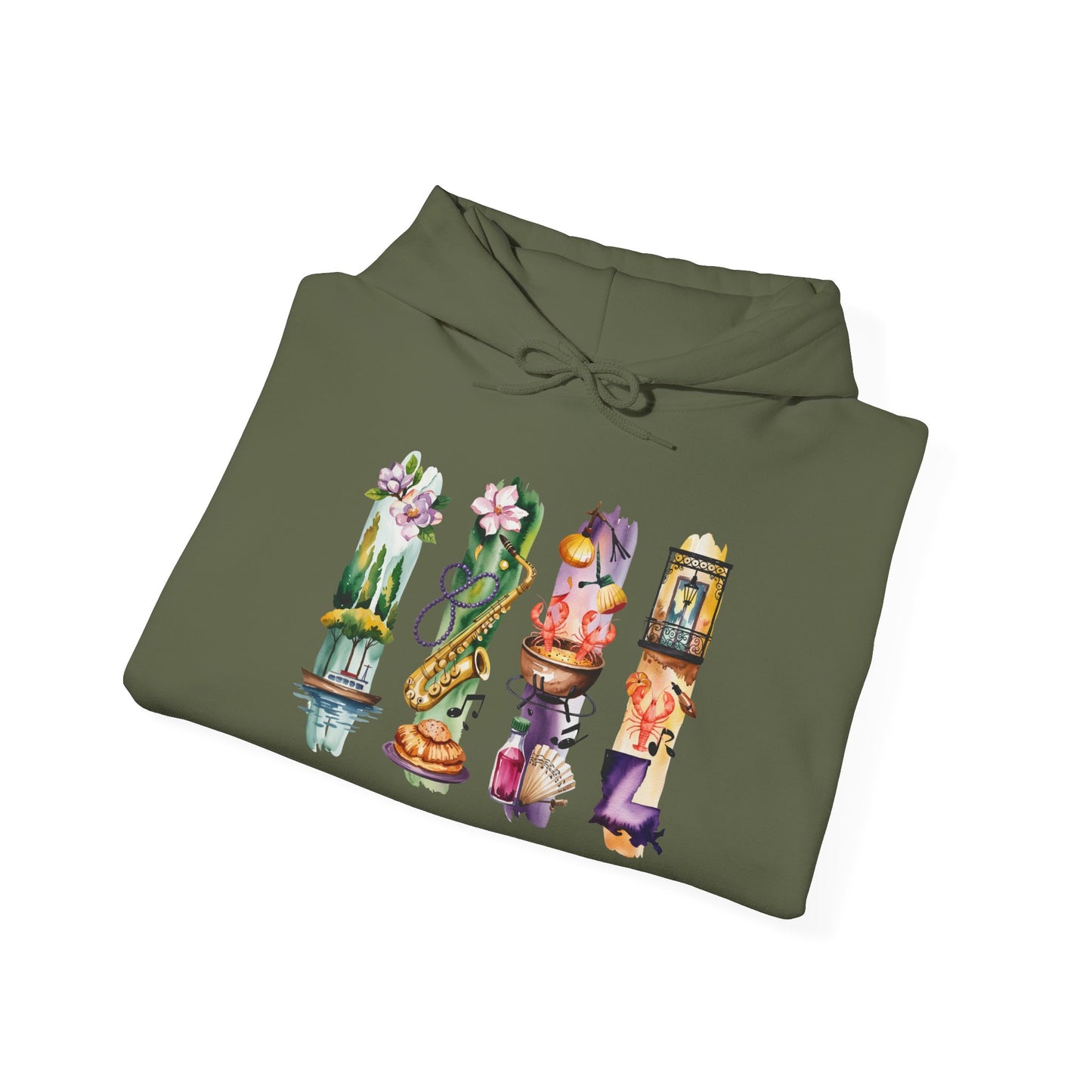 Louisiana Nature Hoodie – Unisex Sweatshirt for Music, Culture & Nature Lovers