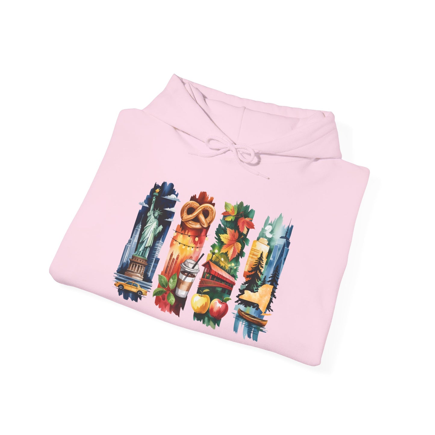 New York Nature Hoodie – Unisex Empire State Sweatshirt for Tourists and Travelers