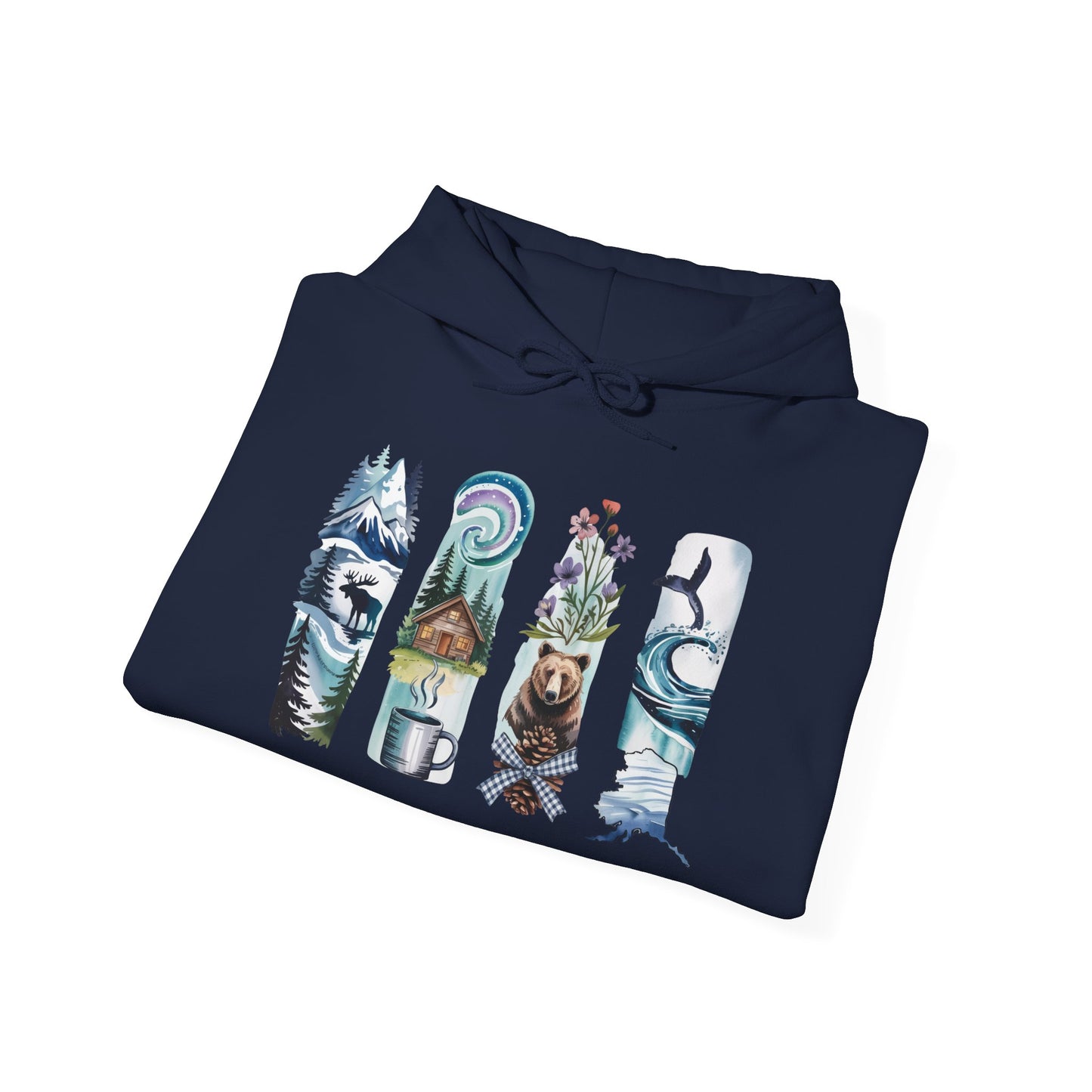 Alaska Nature Hoodie – Unisex Sweatshirt for Mountain & Glacier Explorers