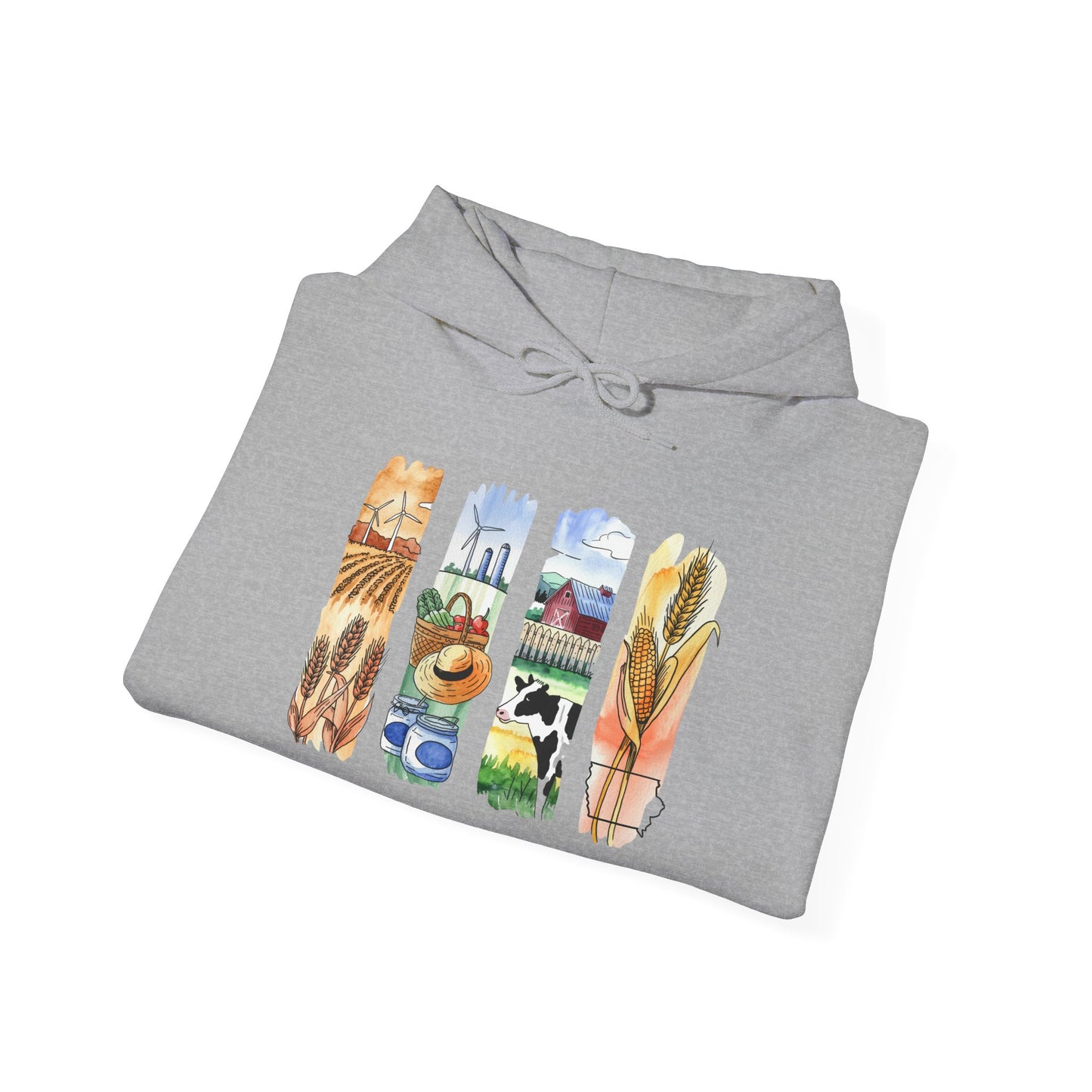 Iowa Nature Hoodie – Unisex Sweatshirt for Lounging or Exploring