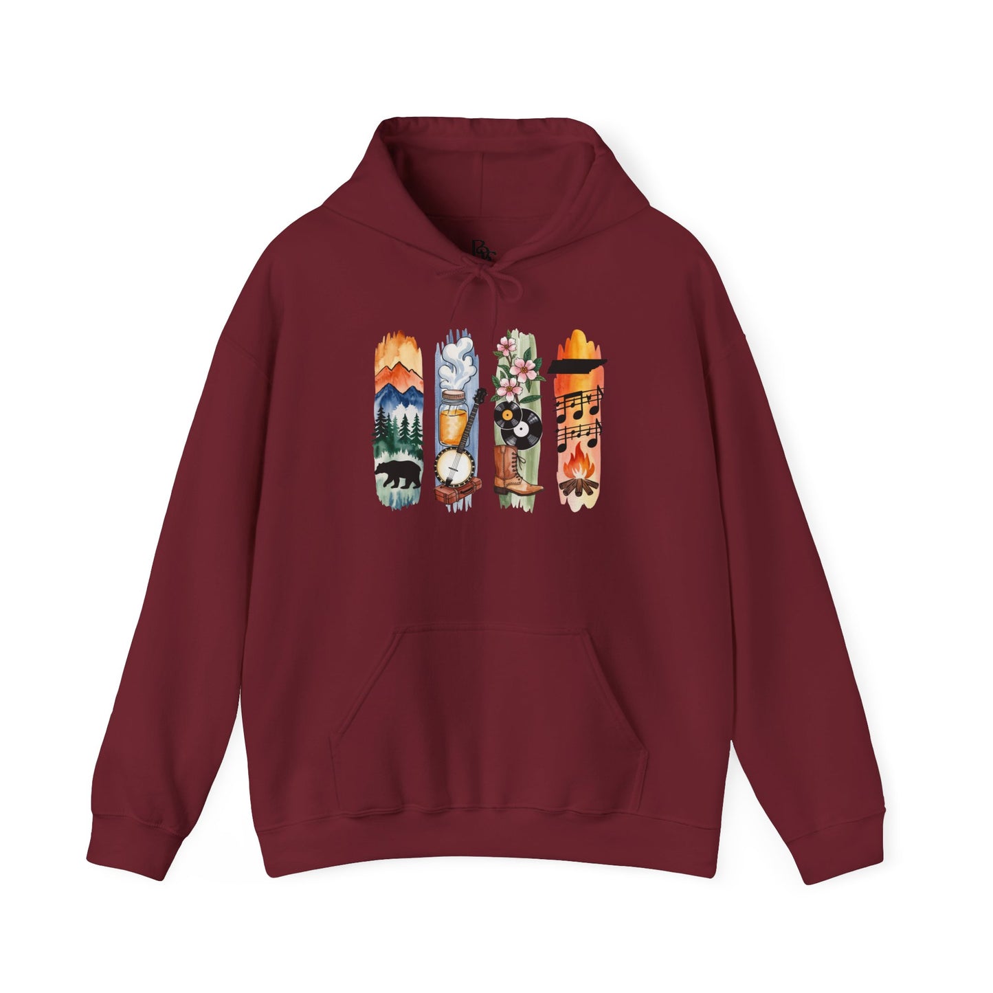 Tennessee Nature Hoodie – Unisex Smoky Mountains Sweatshirt for Outdoor & Nature lovers