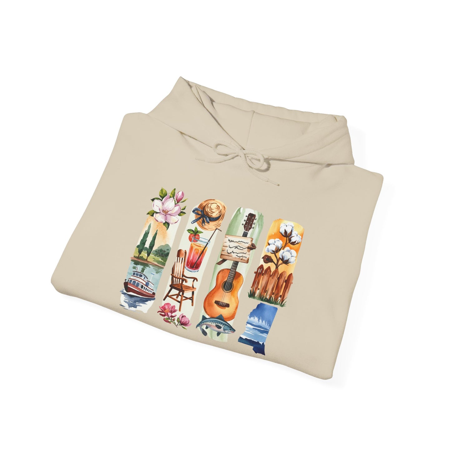 Mississippi Nature Hoodie – Unisex Sweatshirt for River & Forest Lovers