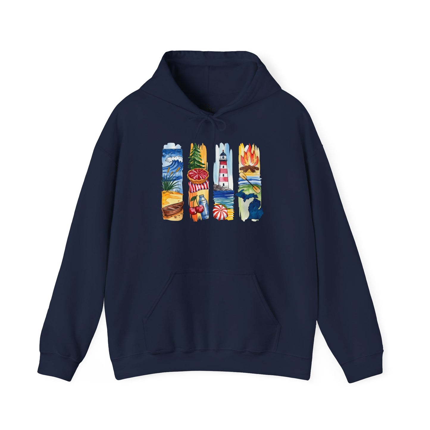 Michigan Nature Hoodie – Unisex Sweatshirt for Forest & Freshwater Lovers