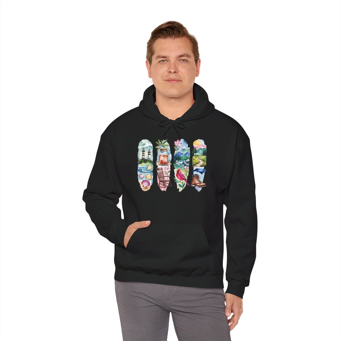North Carolina Nature Hoodie – Unisex Sweatshirt for Nature Lovers