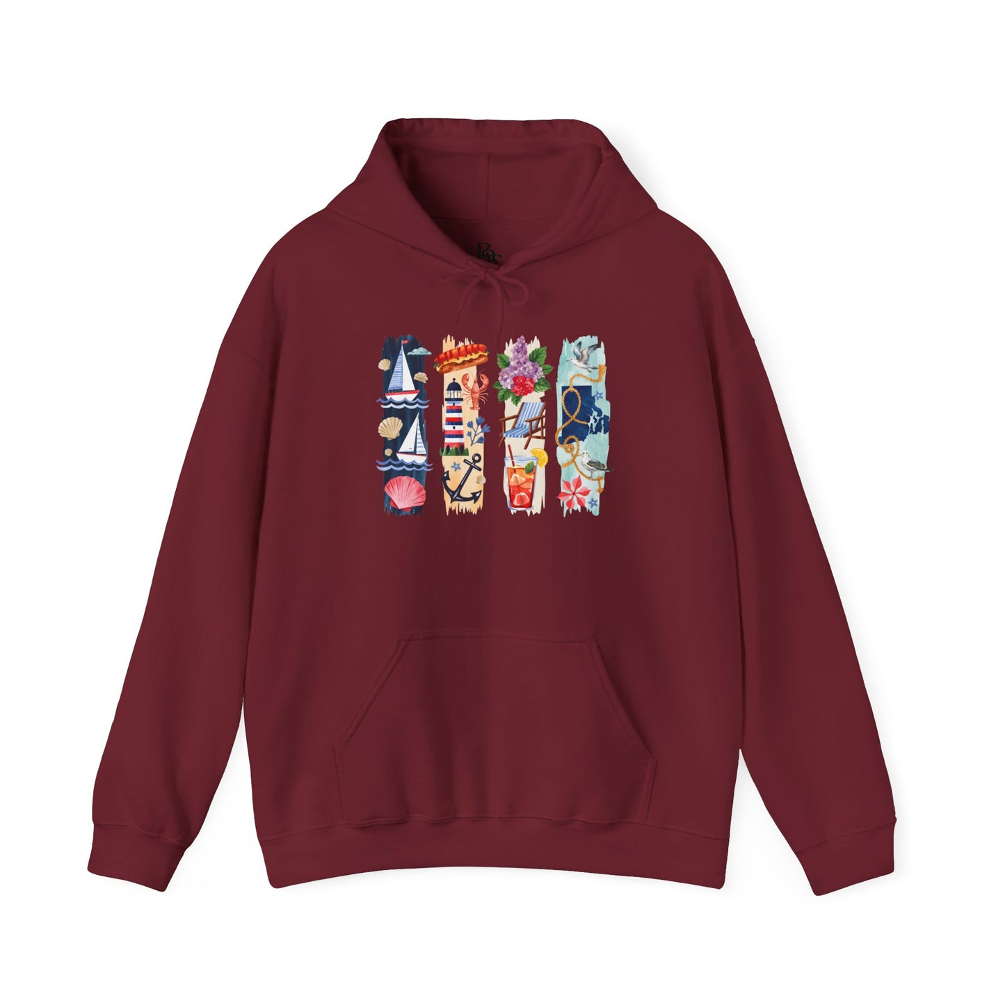 Rhode Island Nature Hoodie – Unisex Ocean State Sweatshirt for Coastal & Outdoor Lovers