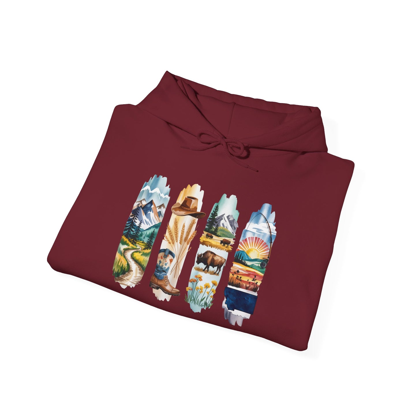 Montana Nature Hoodie – Unisex Big Sky Country Sweatshirt for Wilderness Lovers