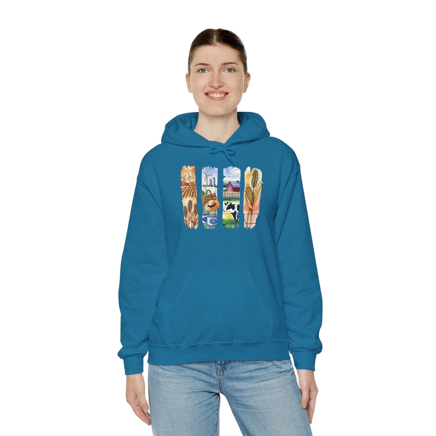 Iowa Nature Hoodie – Unisex Sweatshirt for Lounging or Exploring