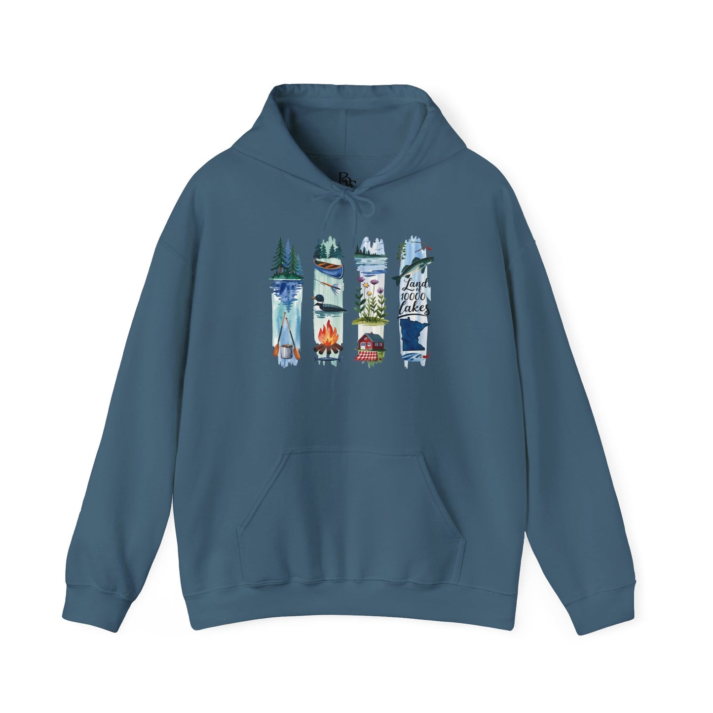 Minnesota Nature Hoodie – Unisex Sweatshirt for Forest & Lake Lovers