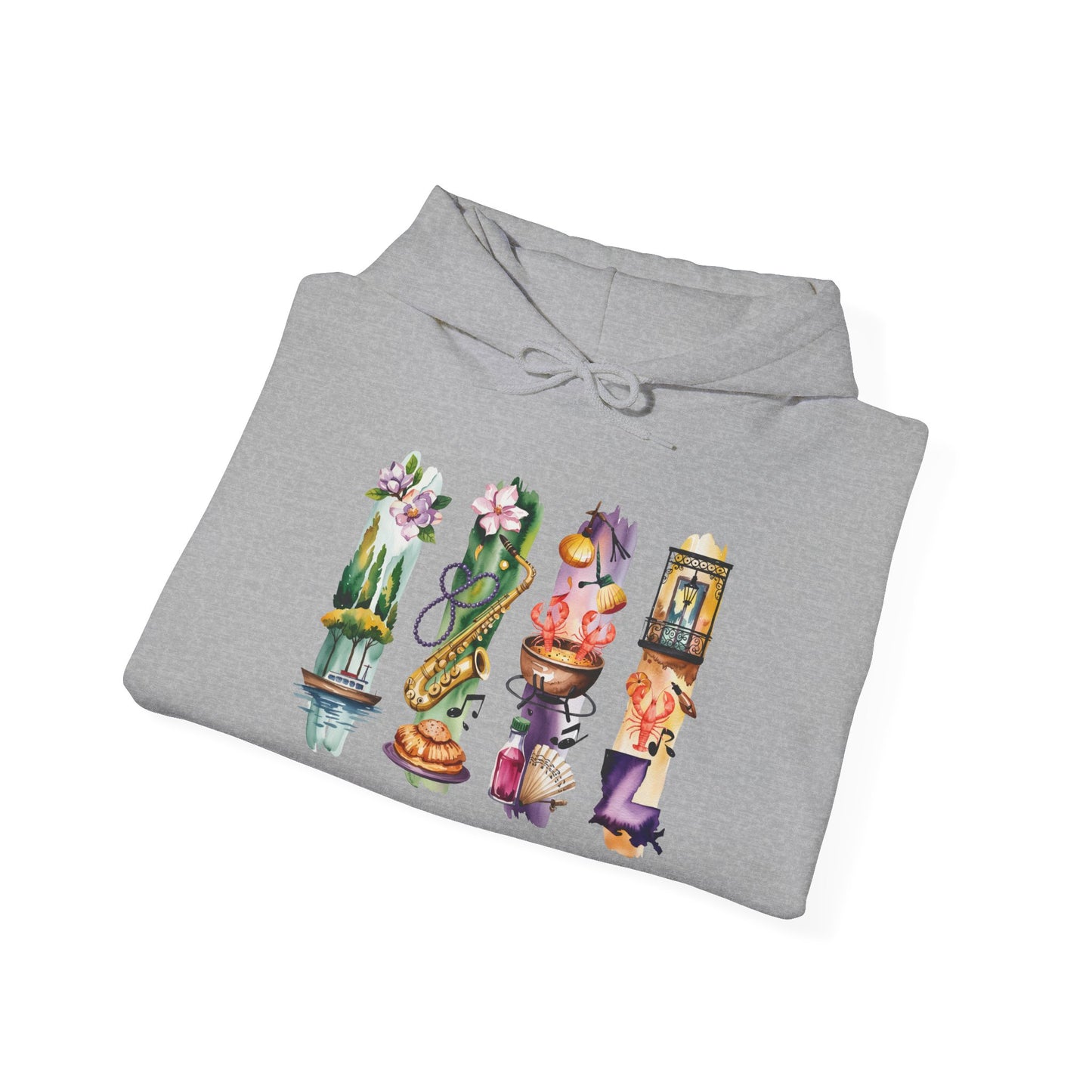 Louisiana Nature Hoodie – Unisex Sweatshirt for Music, Culture & Nature Lovers