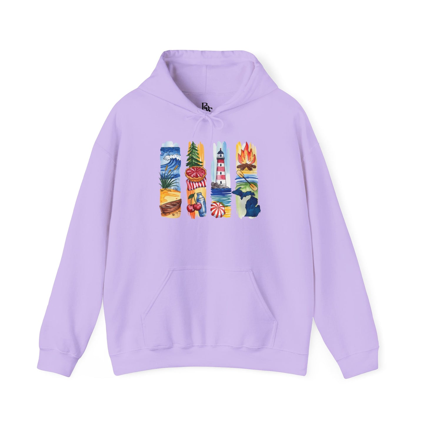 Michigan Nature Hoodie – Unisex Sweatshirt for Forest & Freshwater Lovers