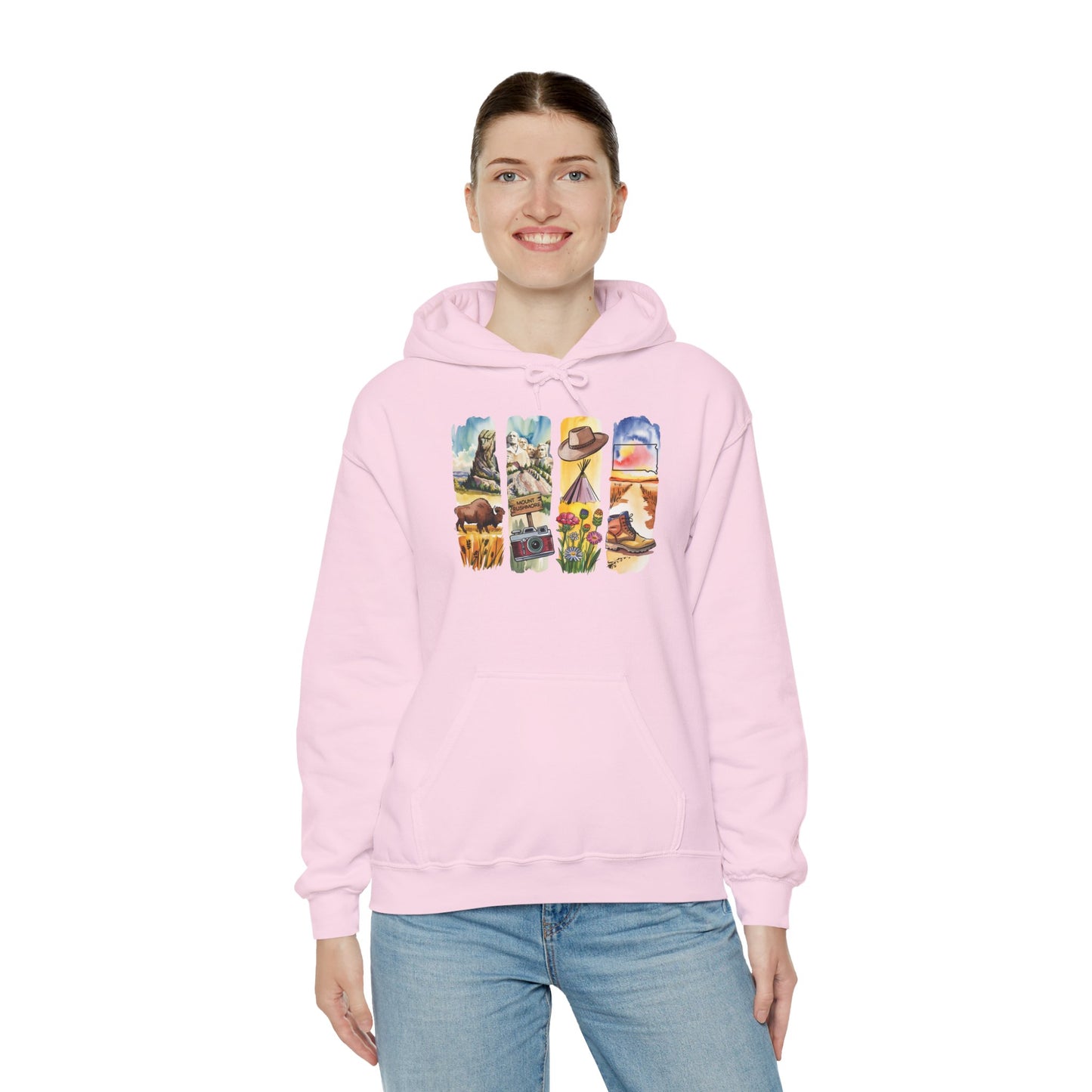 South Dakota Nature Hoodie – Unisex Sweatshirt for Outdoor Adventurers