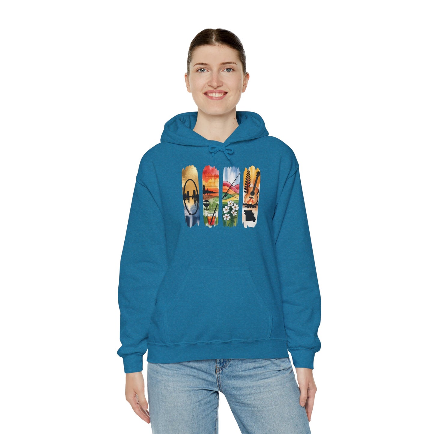 Missouri Nature Hoodie – Unisex Sweatshirt for Trail & River Lovers