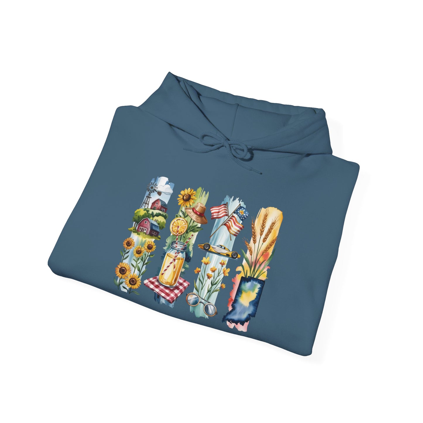 Indiana Nature Hoodie – Unisex Sweatshirt for Forest & Lakeside Wanderers