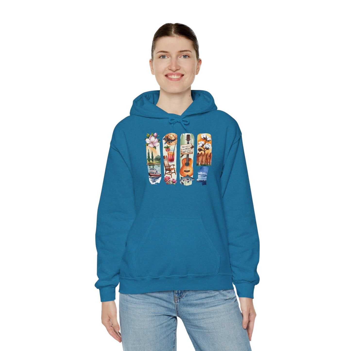 Mississippi Nature Hoodie – Unisex Sweatshirt for River & Forest Lovers
