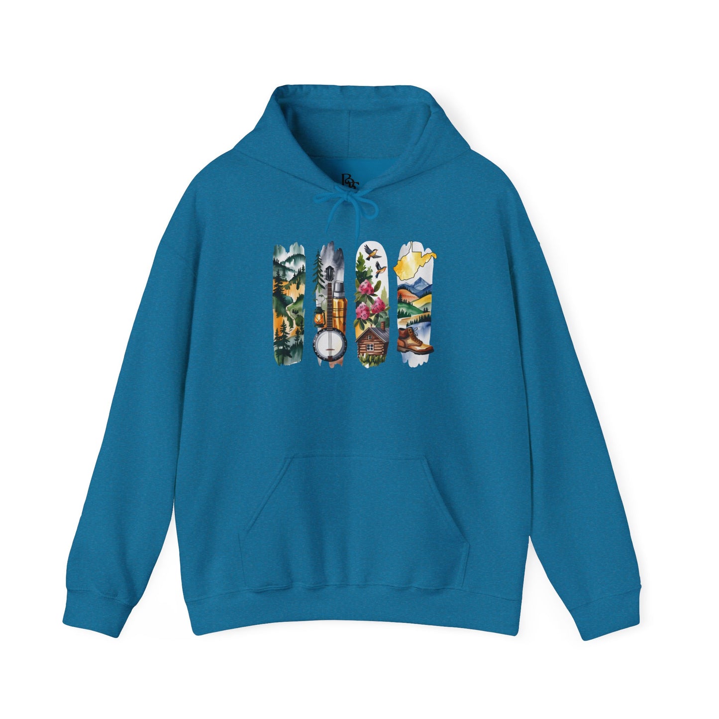 West Virginia Nature Hoodie – Unisex Mountain & Forest Sweatshirt for Appalachian Adventure Lovers