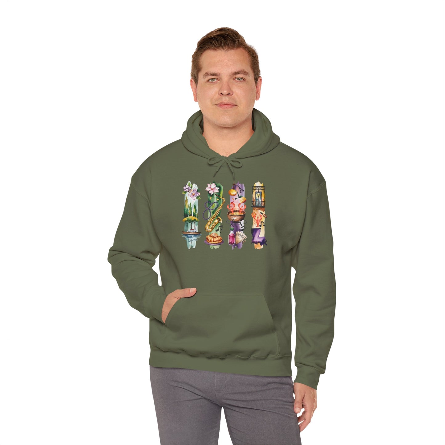 Louisiana Nature Hoodie – Unisex Sweatshirt for Music, Culture & Nature Lovers