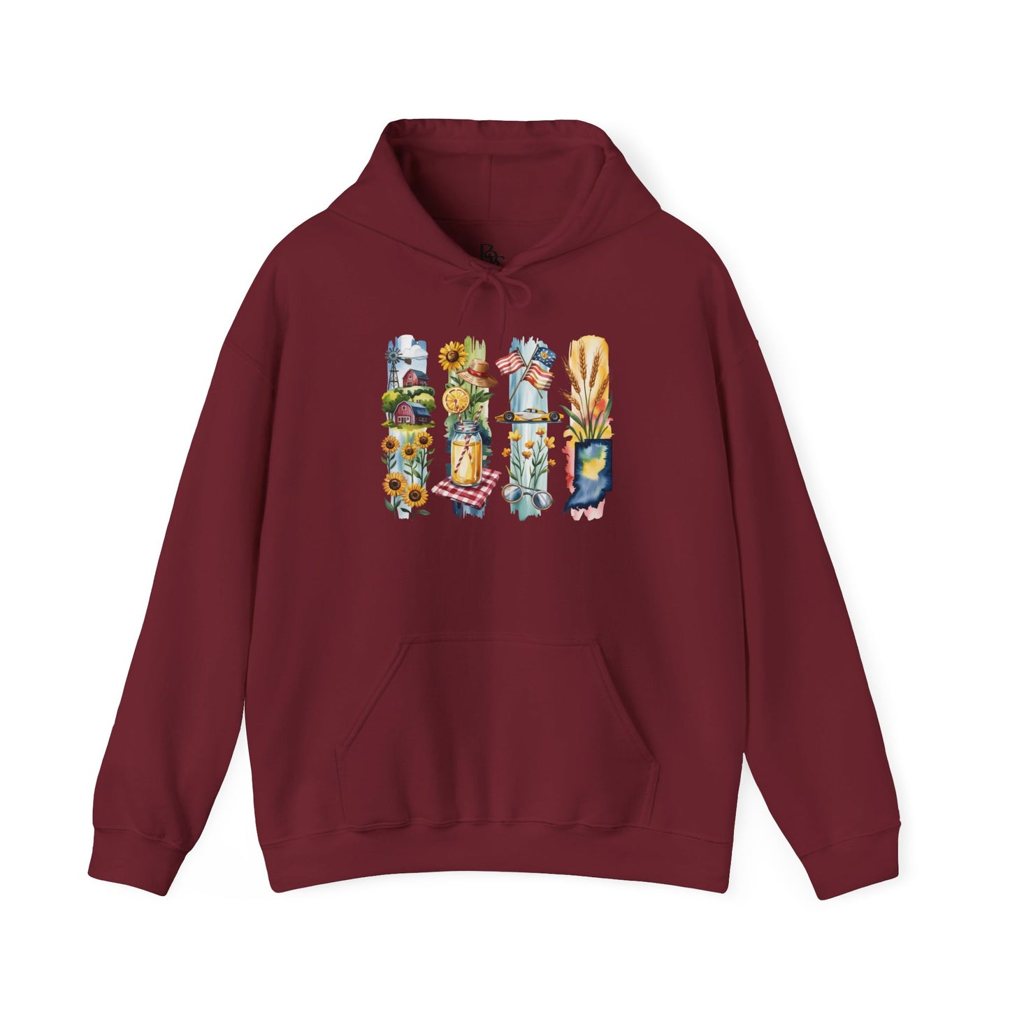 Indiana Nature Hoodie – Unisex Sweatshirt for Forest & Lakeside Wanderers
