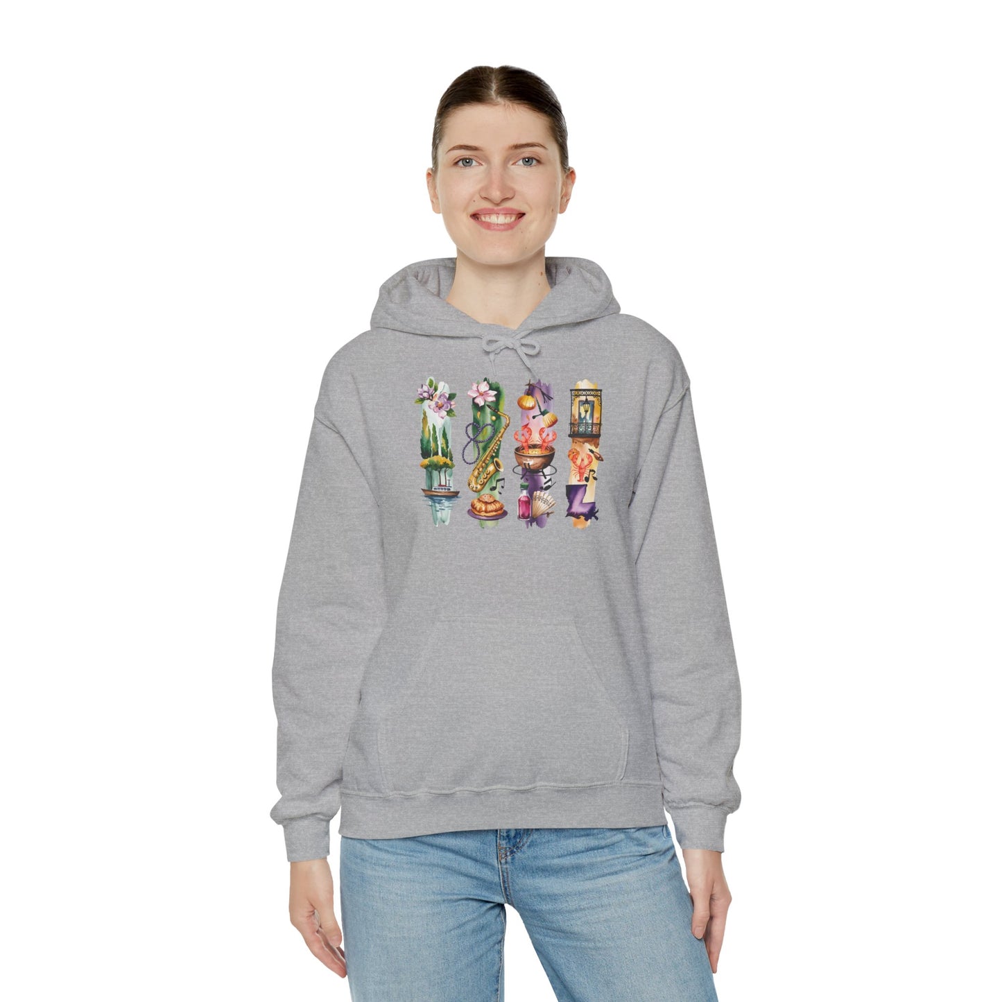 Louisiana Nature Hoodie – Unisex Sweatshirt for Music, Culture & Nature Lovers