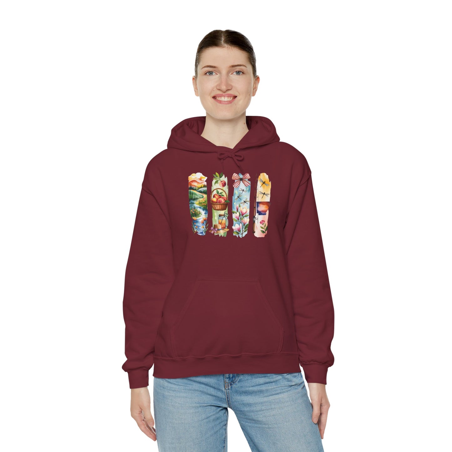 Arkansas Nature Hoodie – Unisex Sweatshirt for Forest & River Lovers