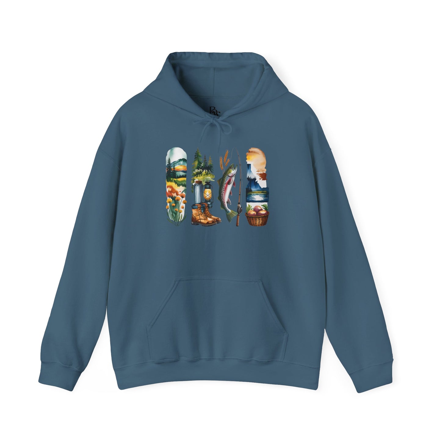 Idaho Nature Hoodie – Unisex Sweatshirt for Mountain & River Lovers