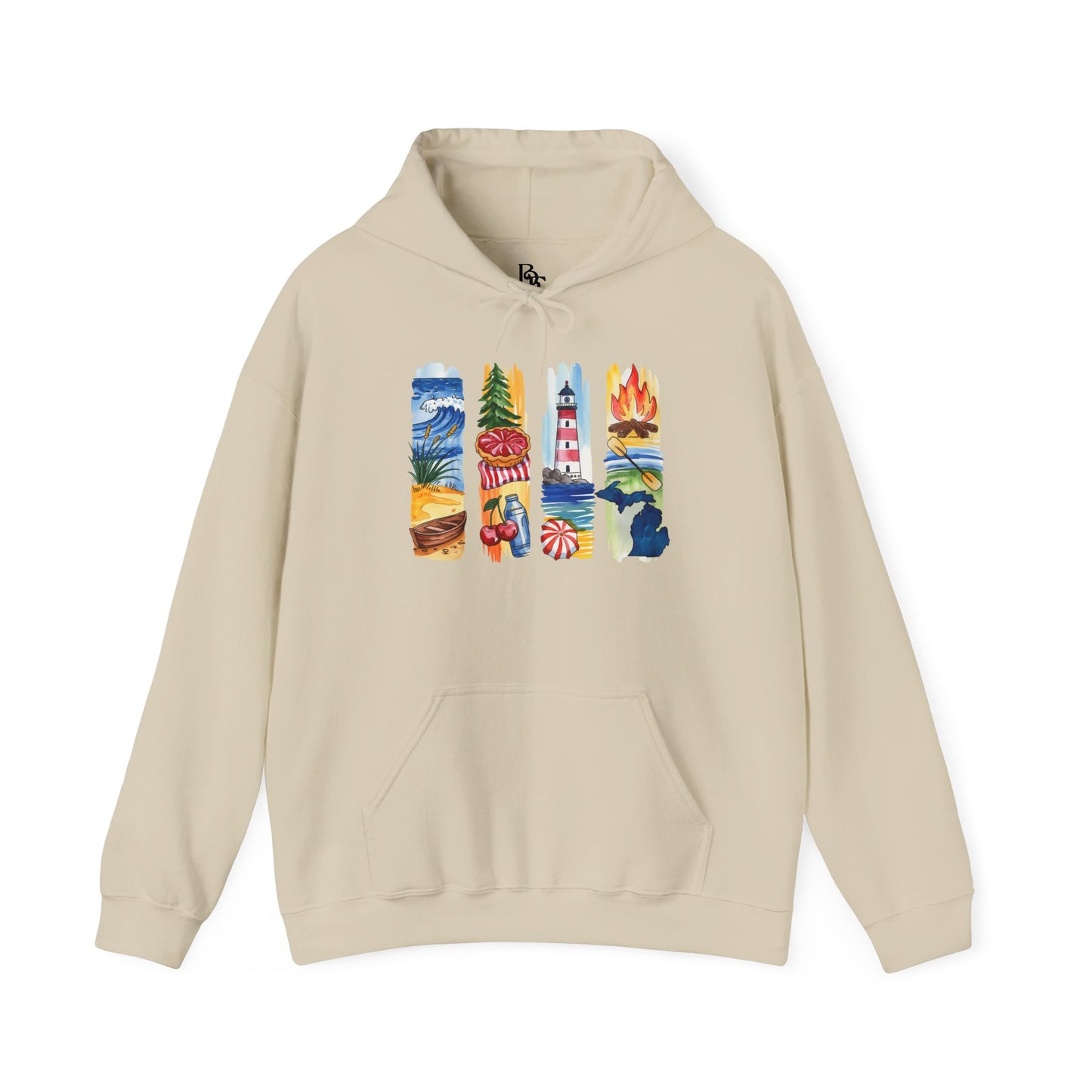 Michigan Nature Hoodie – Unisex Sweatshirt for Forest & Freshwater Lovers