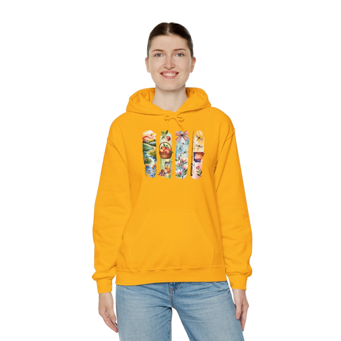 Arkansas Nature Hoodie – Unisex Sweatshirt for Forest & River Lovers