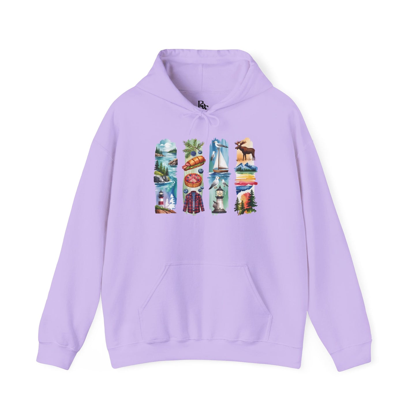 Maine Nature Hoodie – Unisex Sweatshirt for Wilderness Lovers