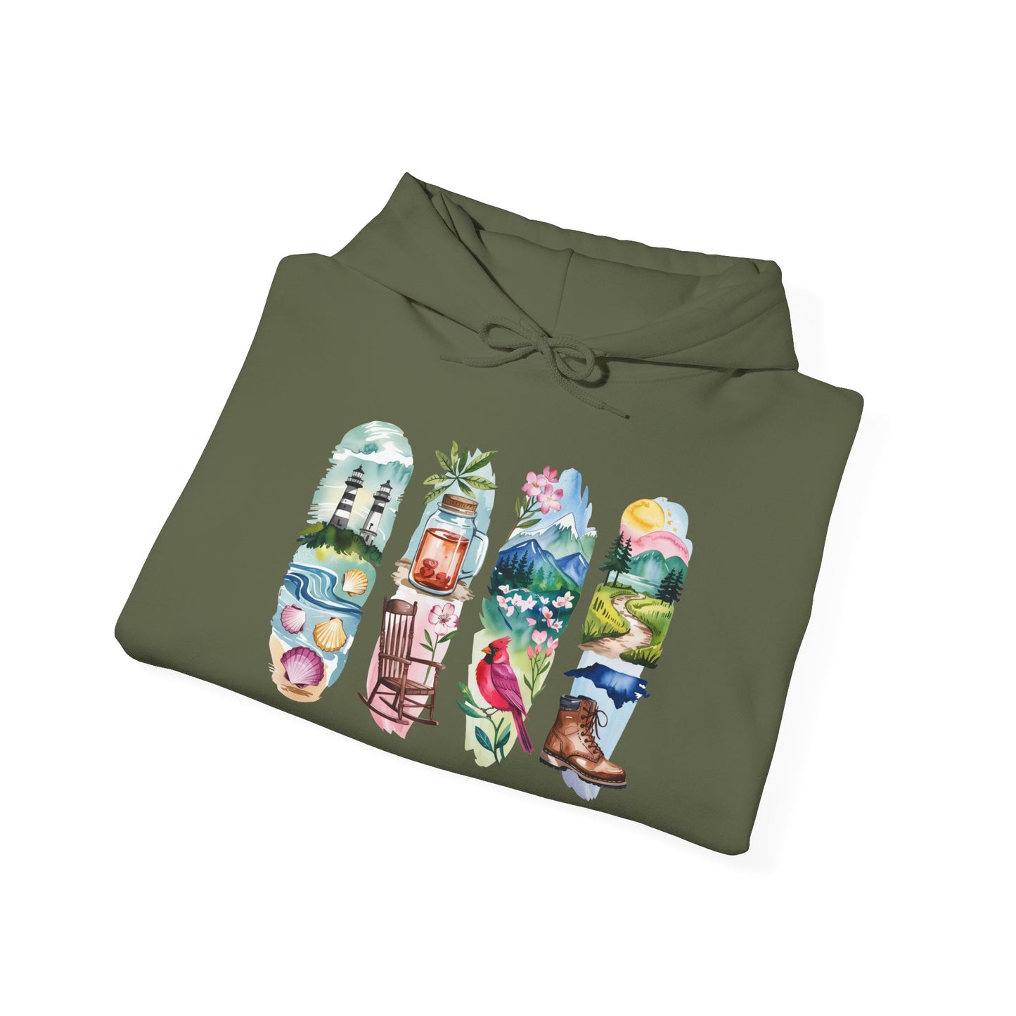 North Carolina Nature Hoodie – Unisex Sweatshirt for Nature Lovers