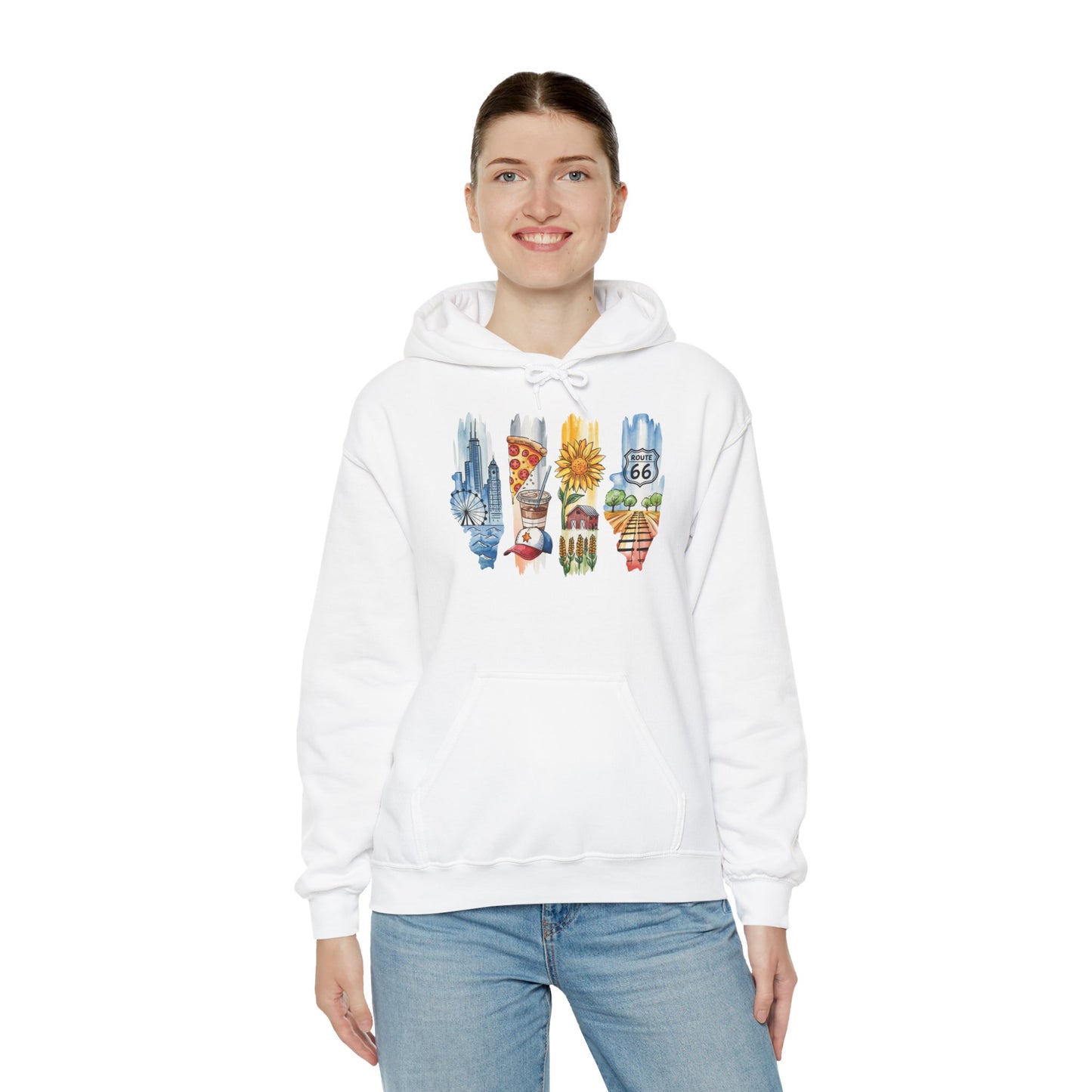 Illinois Nature Hoodie – Unisex Sweatshirt for Trail, Lake & City Escape Lovers