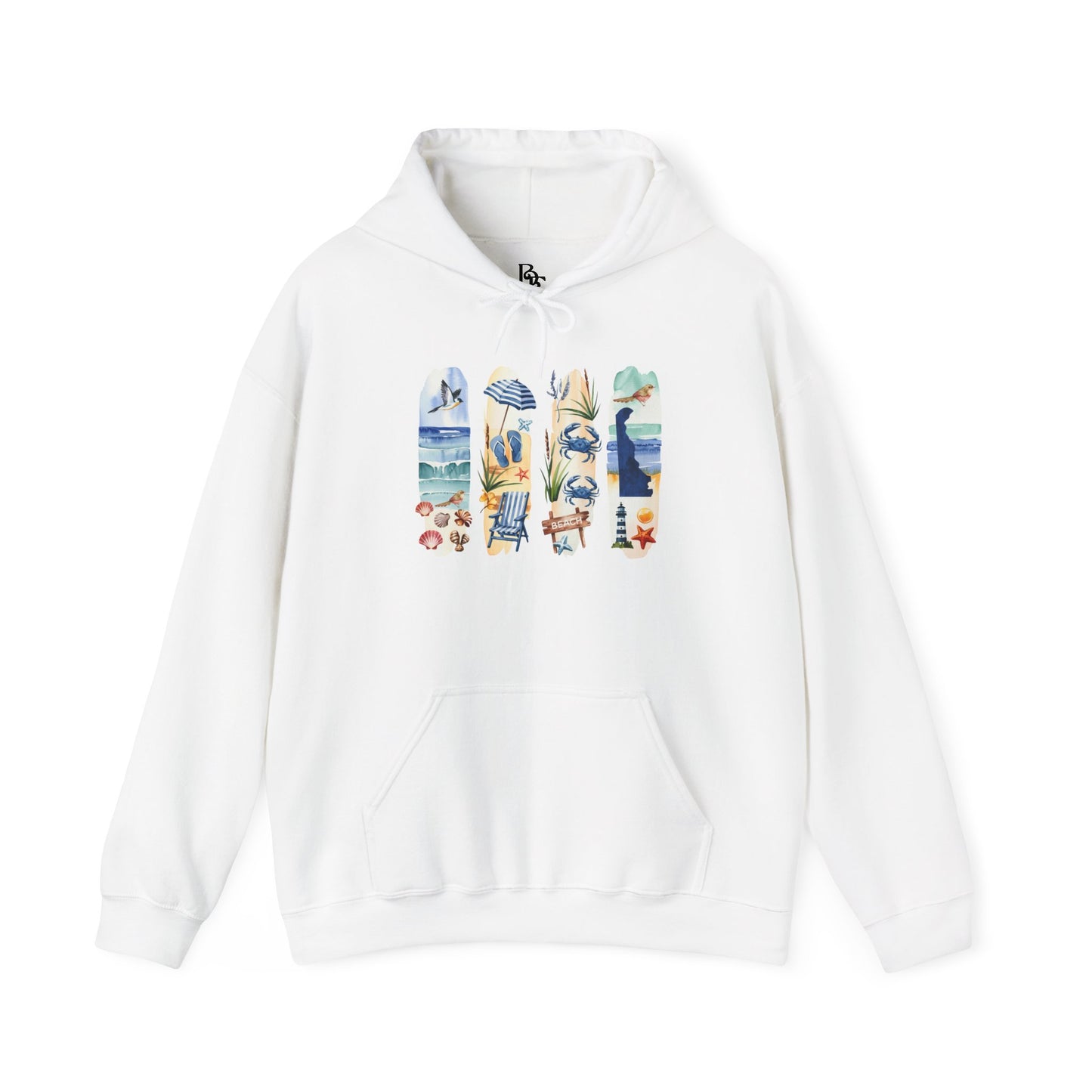 Delaware Nature Hoodie – Unisex Sweatshirt for Shoreline & Trail Lovers
