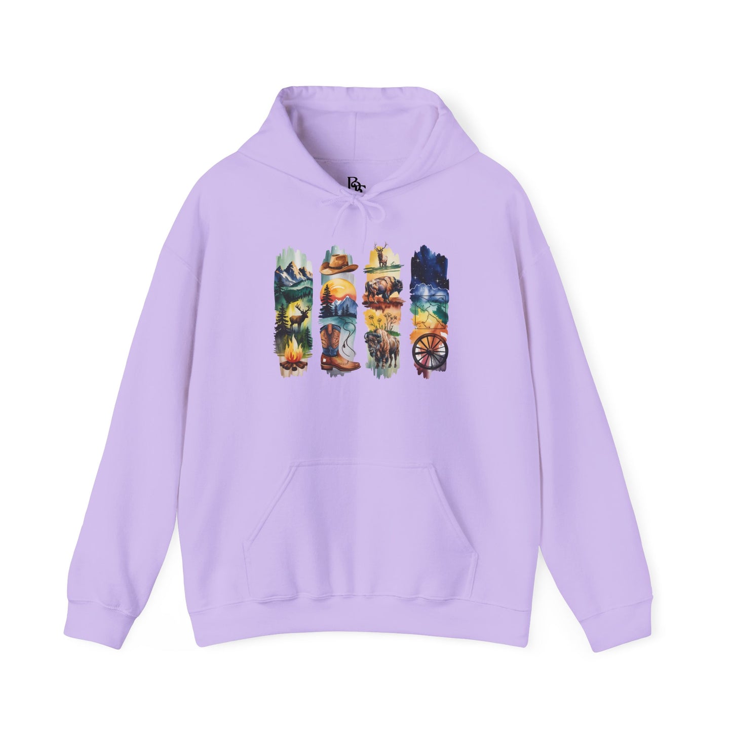 Wyoming Nature Hoodie – Unisex Scenic Nature Sweatshirt for Outdoor Lovers