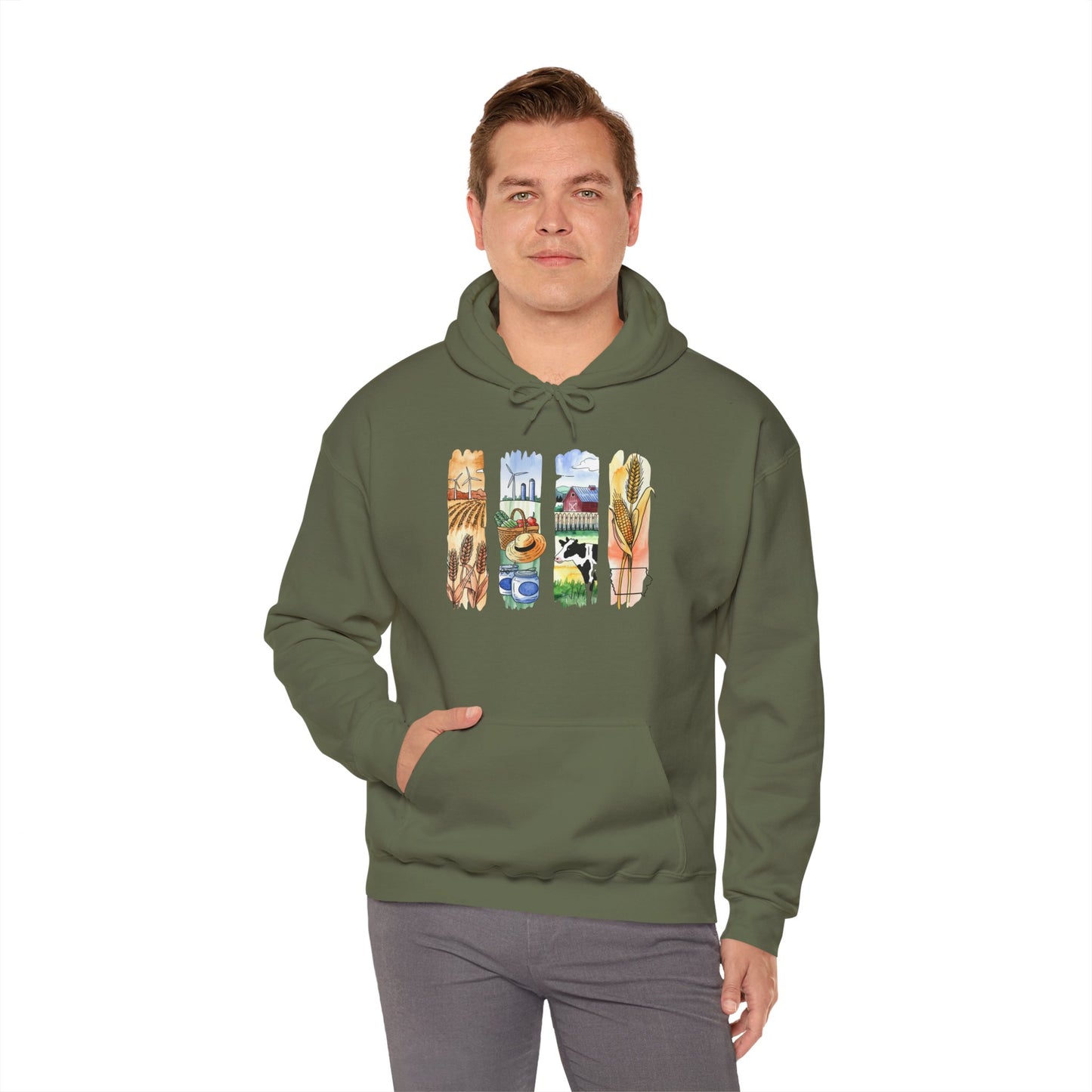 Iowa Nature Hoodie – Unisex Sweatshirt for Lounging or Exploring
