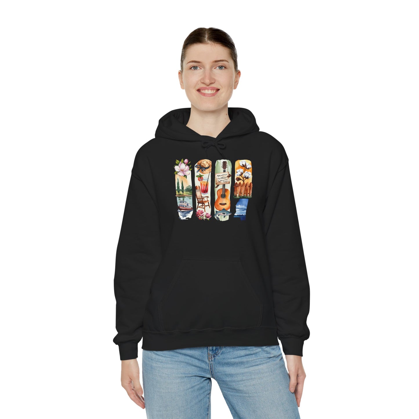 Mississippi Nature Hoodie – Unisex Sweatshirt for River & Forest Lovers
