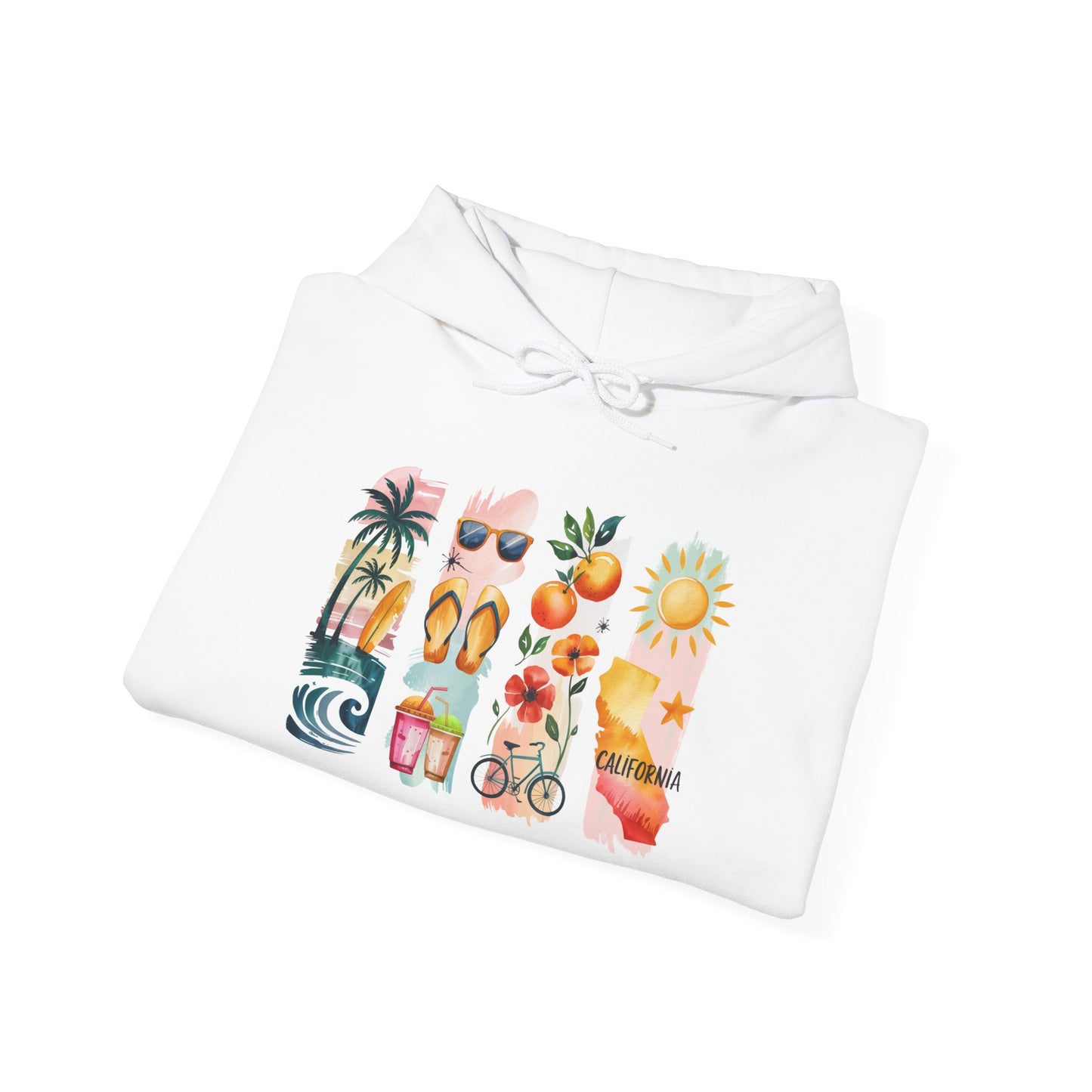 California Nature Hoodie – Unisex Sweatshirt for Water & Mountain Adventurers