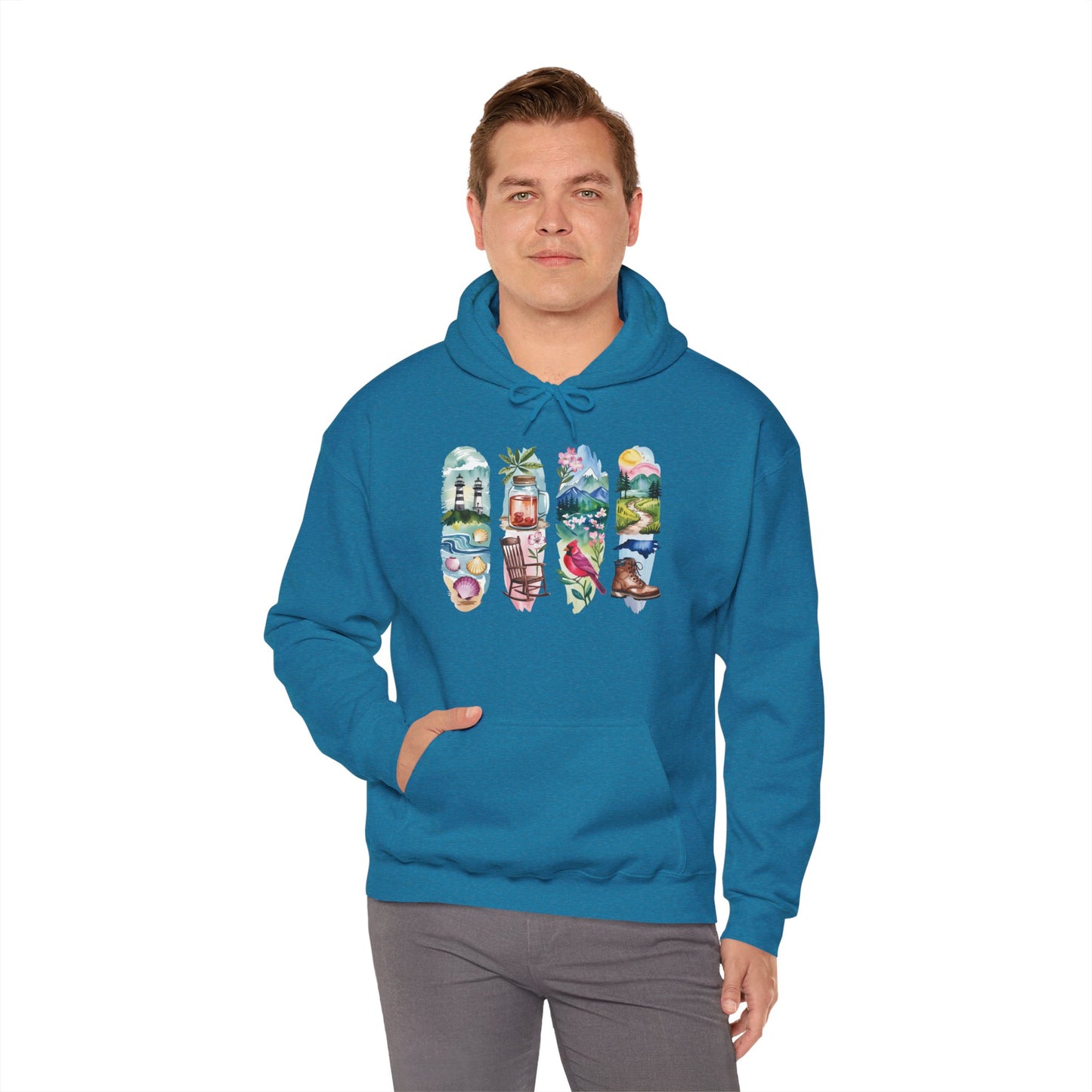 North Carolina Nature Hoodie – Unisex Sweatshirt for Nature Lovers